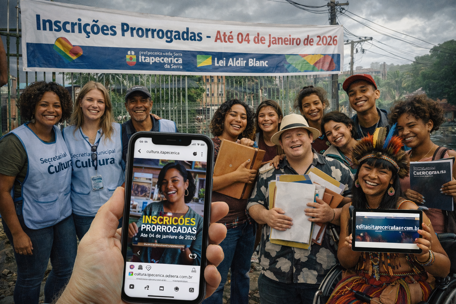 🗞️ Prefeitura de Itapecerica da Serra prorroga inscrições dos editais da Lei Aldir Blanc até 04 de janeiro de 2026