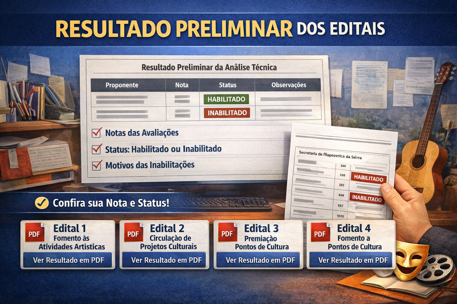 Resultado Preliminar e Lista de Habilitados